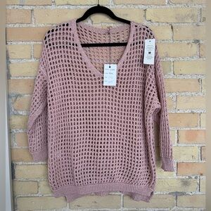 New Caro-Lina Collection Pink Sweater